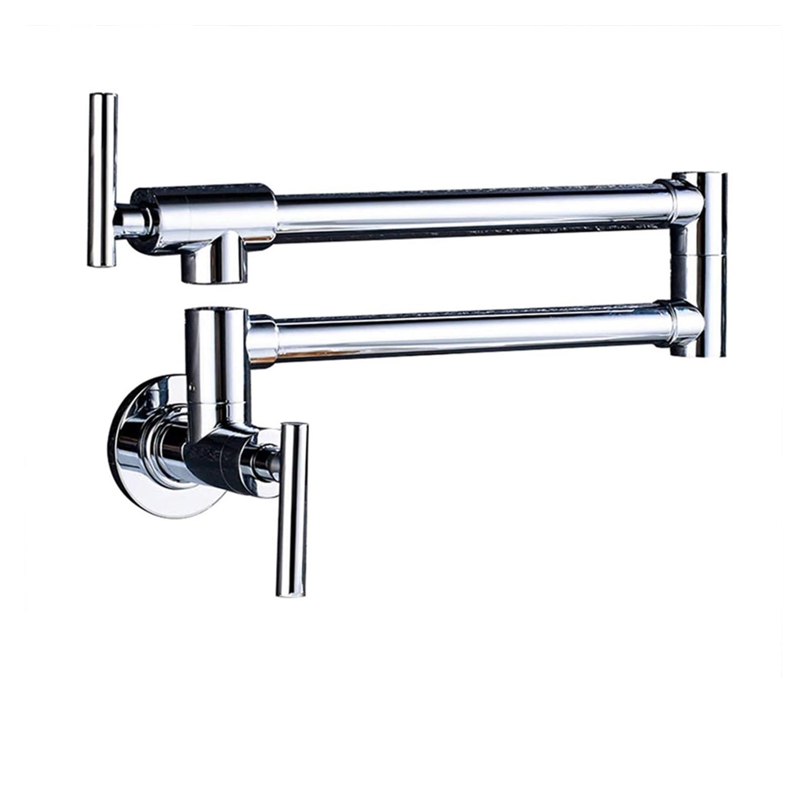 Robinet de cuisine mural d'eau froide à bec rotatif pliant Chrome B