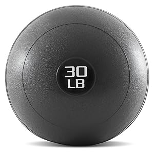ProsourceFit Slam Medicine Balls 5, 10, 15, 20, 25, 30, 50lbs Smooth and Tread Textured Grip Dead Weight Balls for Strength and Conditioning Exercises, Cardio and Core Workouts