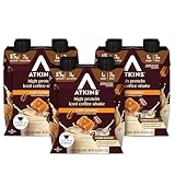 Atkins Café Caramel Iced Coffee Flavored Protein Shake, High Protein Shake, Low Glycemic, Low Carb and Low Sugar, Keto Friendly, Gluten Free, 12 Count