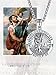 ADMETUS St Christopher Medal for Men 925 Sterling Silver Round St Christopher Necklace Mens Double Sided Saint Christopher Pendant Necklace Protection Jewelry Religious Gifts