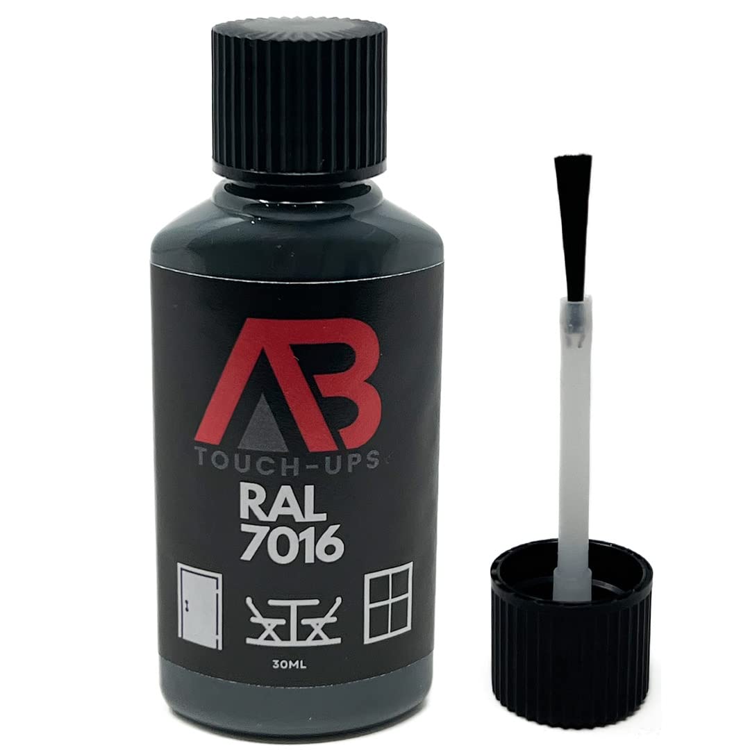RAL 7016 Anthracite Grey Touch Up Paint Bottle 30ml With Brush Multi Use Window Door Metal Plastic Outdoor