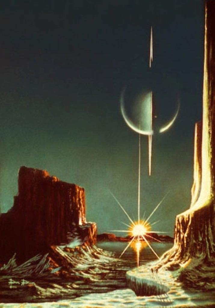 Lucien Rudaux A View of Saturn from Titan Circa 1930 Art Print Suitable for Framing