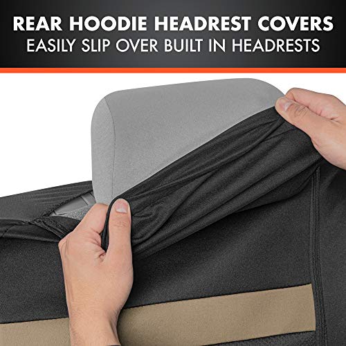 BDK carXS FreshMesh Car Seat Covers Full Set with Beige Accent – Mesh Front Seat Covers with Split Bench Back Seat Protector, Interior Covers for Auto Truck Van SUV by BDK - Used condition - Image 6