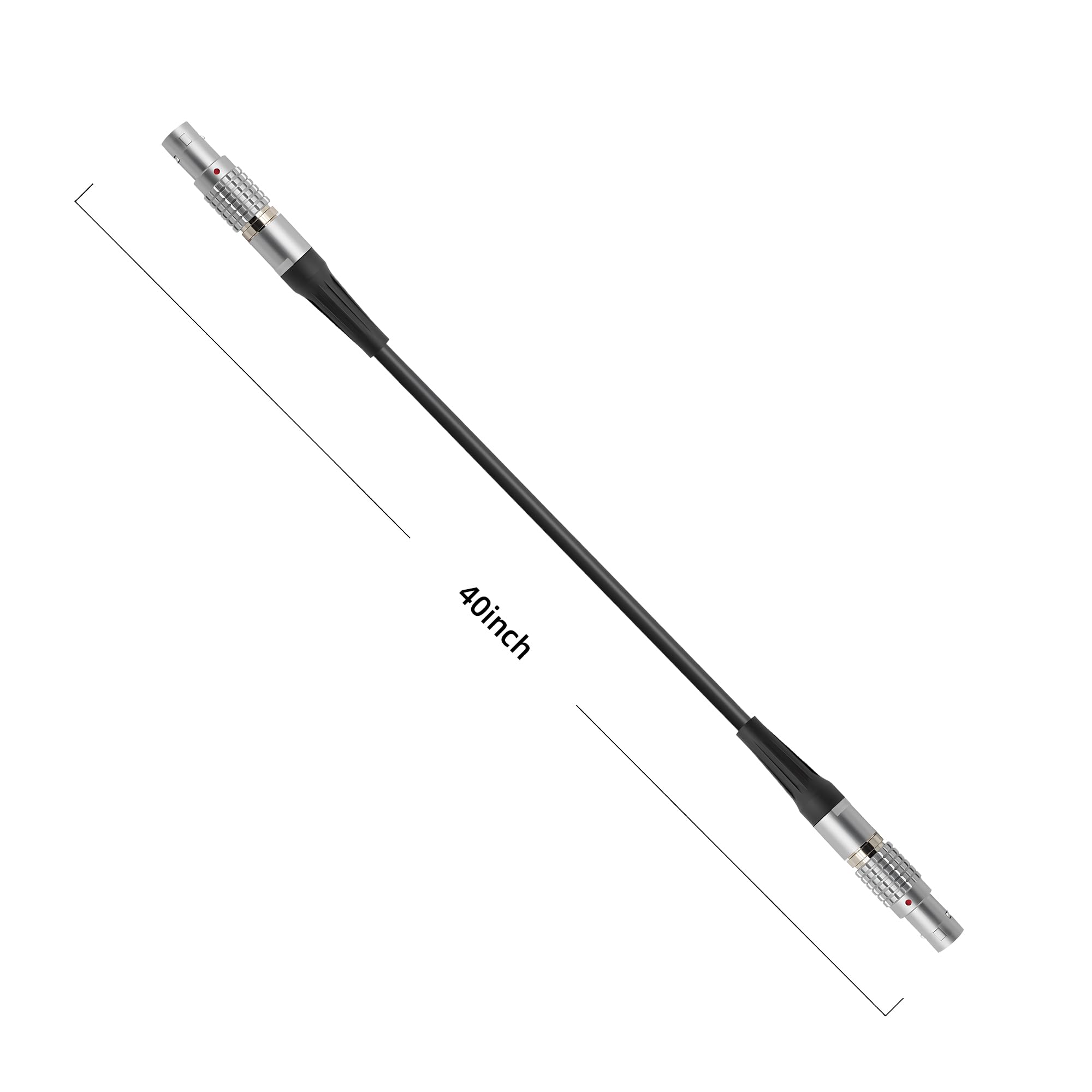 LEMO 0B - Cable de alimentación de 2 pines macho a macho de 2 pines