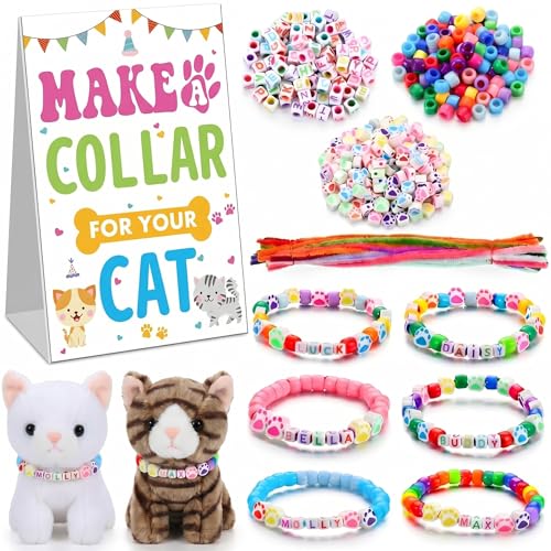 Station adoption chat et chiot Huhumy avec kit bricolage collier pour fête d'animaux