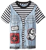 STAR WARS Boys 2-7 Punk Vader Juvy Tee, As Shown, Medium