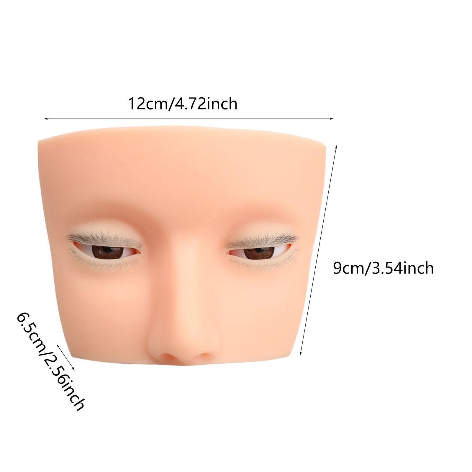 Wimpern Übungskopf, Kosmetik Puppengesicht, grundlegender Artikel, hergestellt für umfassendes Wimpernanwendungstraining, Wimpern Mannequin Kopf