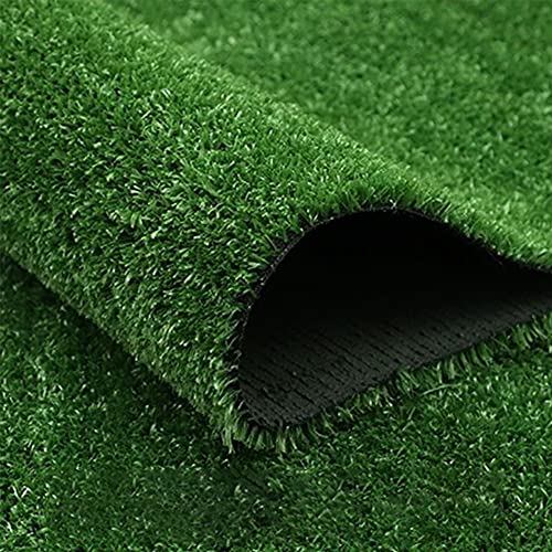 MVPACKEEY 1 Rolle Kunstrasen-Teppich, realistische Kunstrasenmatte, 1 m x 1 m, Kunstrasen, für Terrasse, Garten, Rasen, Hochzeit, Dekoration, drinnen und draußen, Hundetraining (super Dichte) - Image 6