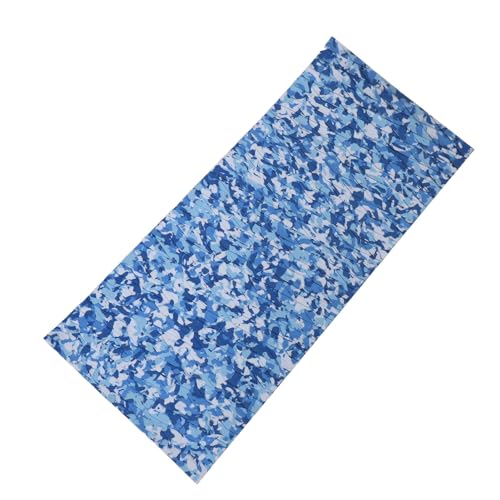 Asixxsix Surfboard Traction Pads, Non Slip Traction Pad Deck Grip Mat, Trimmable EVA Foam Boat Decking Marine Carpet for Boats Surfboard Board Kayak (Blue Camouflage)
