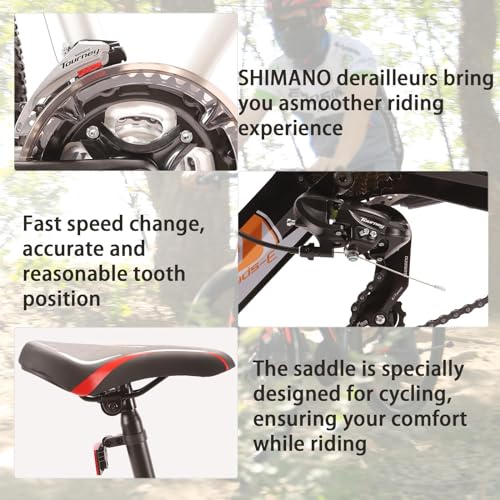 Eurobike Mountain Bike,21 Speed 29 Inch Aluminum Frame Mens Bikes Xl For Men/Women… thumb #3