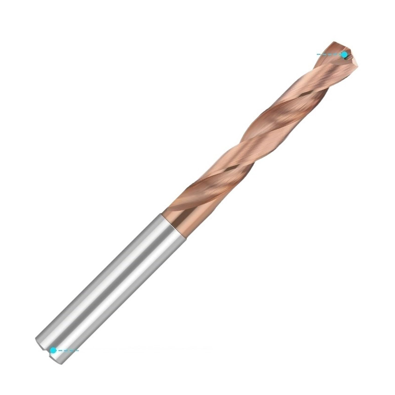 1 broca 5D 3,3-10mm de carburo acero tungsteno brocas HSS recubiertas TICN for máquina CNC trabajo Metal(8.5mm)