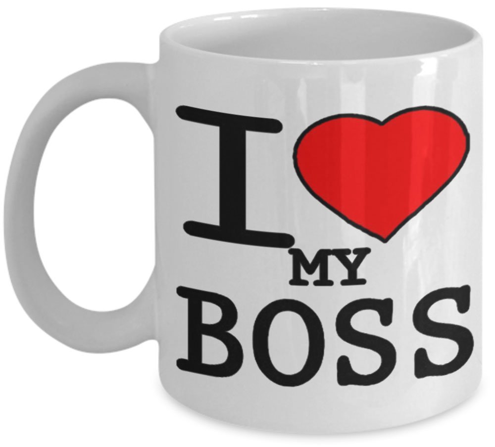 I Love Heart My Boss Gift Mug