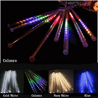 30CM/50cm/80cm Meteor Shower Rain Tubes LED Light For Christmas Wedding Garden Decor EU (50cm 512led, Multi-Color) - coolthings.us