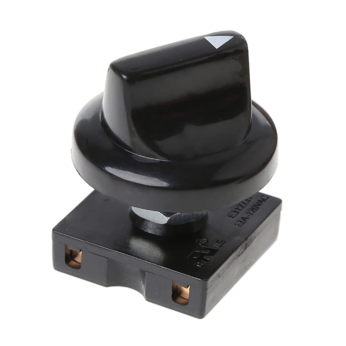 Xweptuy Black Rotary Switch 1.22X1.22x1.73 Inch 4-Position 3-Speed Fan Switch 45° Rotate Fan Governor With Knob For Electric Oven Blower #1