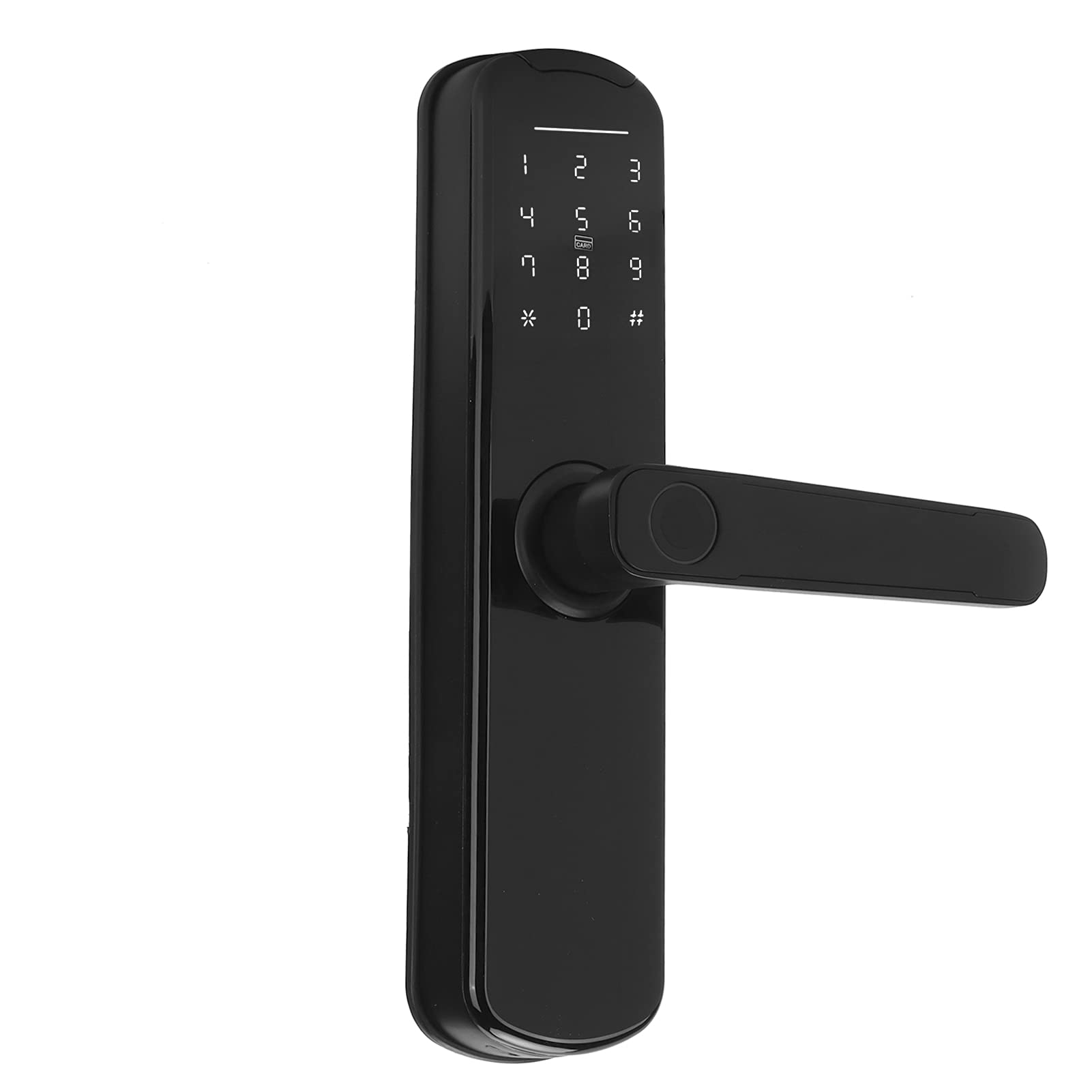aqxreight Cerradura para Huella Digital con Llave Mecánica Entrada de Seguridad Aleación de Aluminio para Dormitorio de Oficina y Cerradura Anticopia de Puerta con Huella Digital de Puerta con