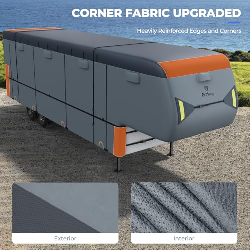 Rvmasking QT3509H-A08 7 Layers Top Heavy Duty 5Th Wheel Rv Cover thumb #4