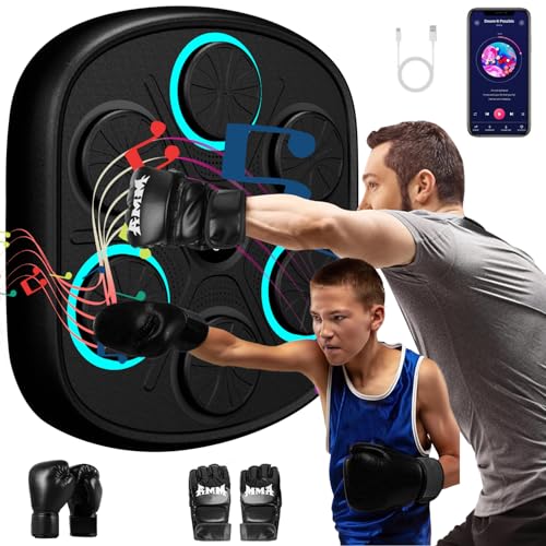 Consejos para Comprar Hombre en Boxer en Casa favoritos de las personas. 45 OKHOUSE Máquina de Boxeo con Música Bluetooth Inteligente,Equipo de Boxeo de Música Montado En La Pared,Velocidad Ajustable,para Hombres Mujeres Boxing Training,con Guantes de...