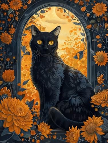 Kit Peinture Diamant Chat Cadeau Créatif Idéal pour Adulte Passionné
