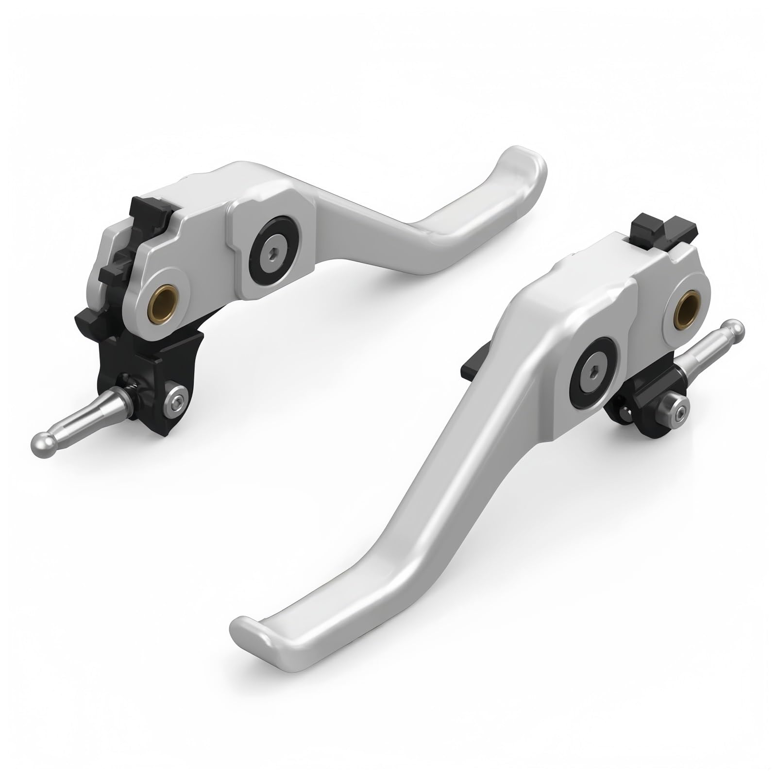 Palanca de embrague y freno de aluminio mecanizado para BMW R1250R y R1250RS plata