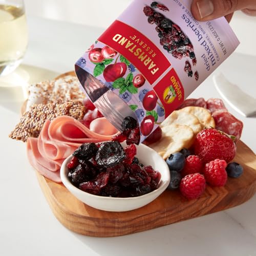 Image of Sun-Maid Bundle California Sun-Dried Raisins (2 Pack) 32 oz Resealable Bag + Farmstand Reserve (24 Count Variety Pack) 0.8 oz Snack Bag, Whole Cranberries and Mixed Berries