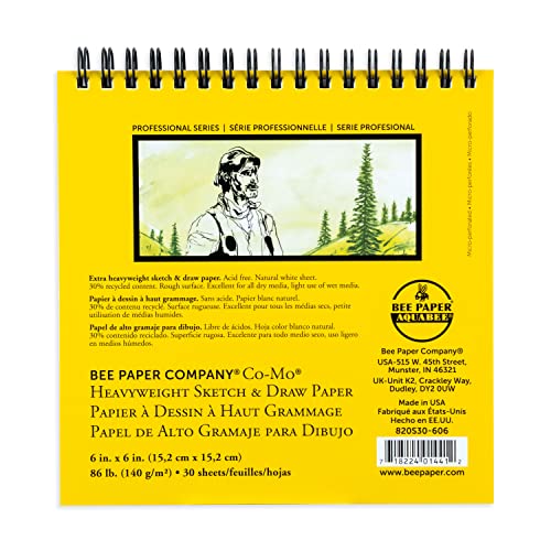 Bee Paper Co-Mo Sketch Pad, 6-Inch by 6-Inch