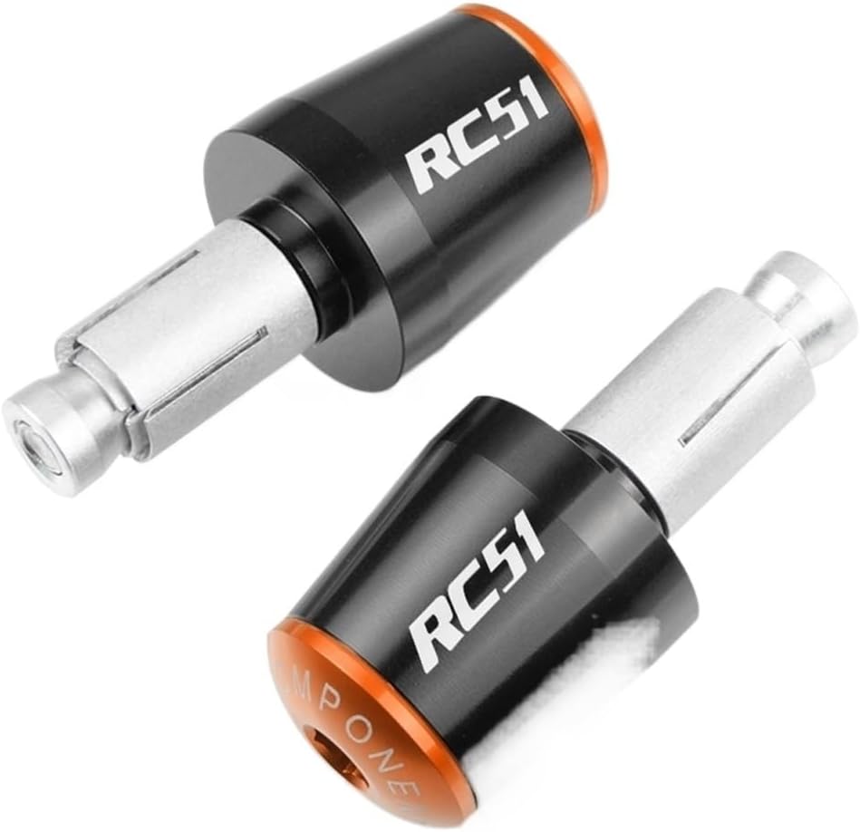 Motorcycle Handlebar Hand Grips Handle Bar End Cap Compatible with Hon Da RC51 RC 51 RC-51 2000 2001 2002 2003-2006