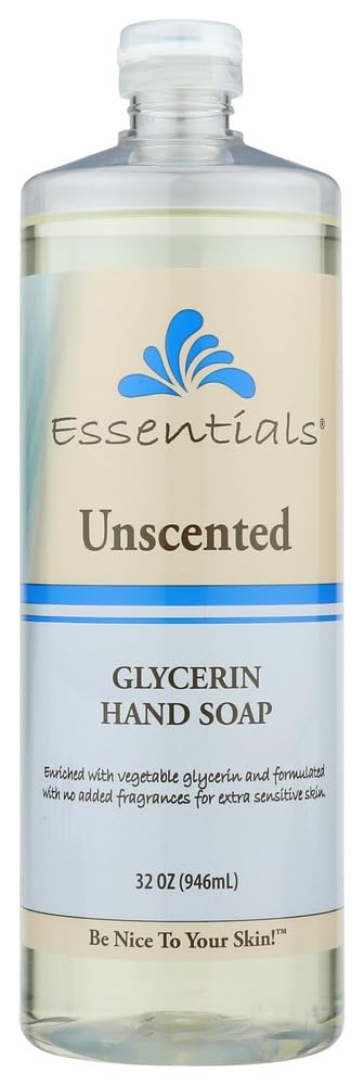 Clearly Natural, Essential, Glycerine Hand Soap, Unscented, 2Pack (32 fl oz (946 ml))