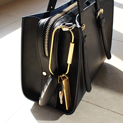 Ppfish Durable Brass Screw Lock Clip Key Chain Ring, Simple Style Car Keychain For Men Women #TOP6