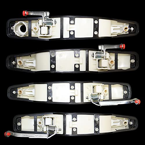 Parts N Go Exterior Front Rear Left Right Side Olympic White Door Handle Set For 2007-2013 Silverado Sierra Gm1310161 Gm1311161 Gm1520127 Gm1521127 #TOP4