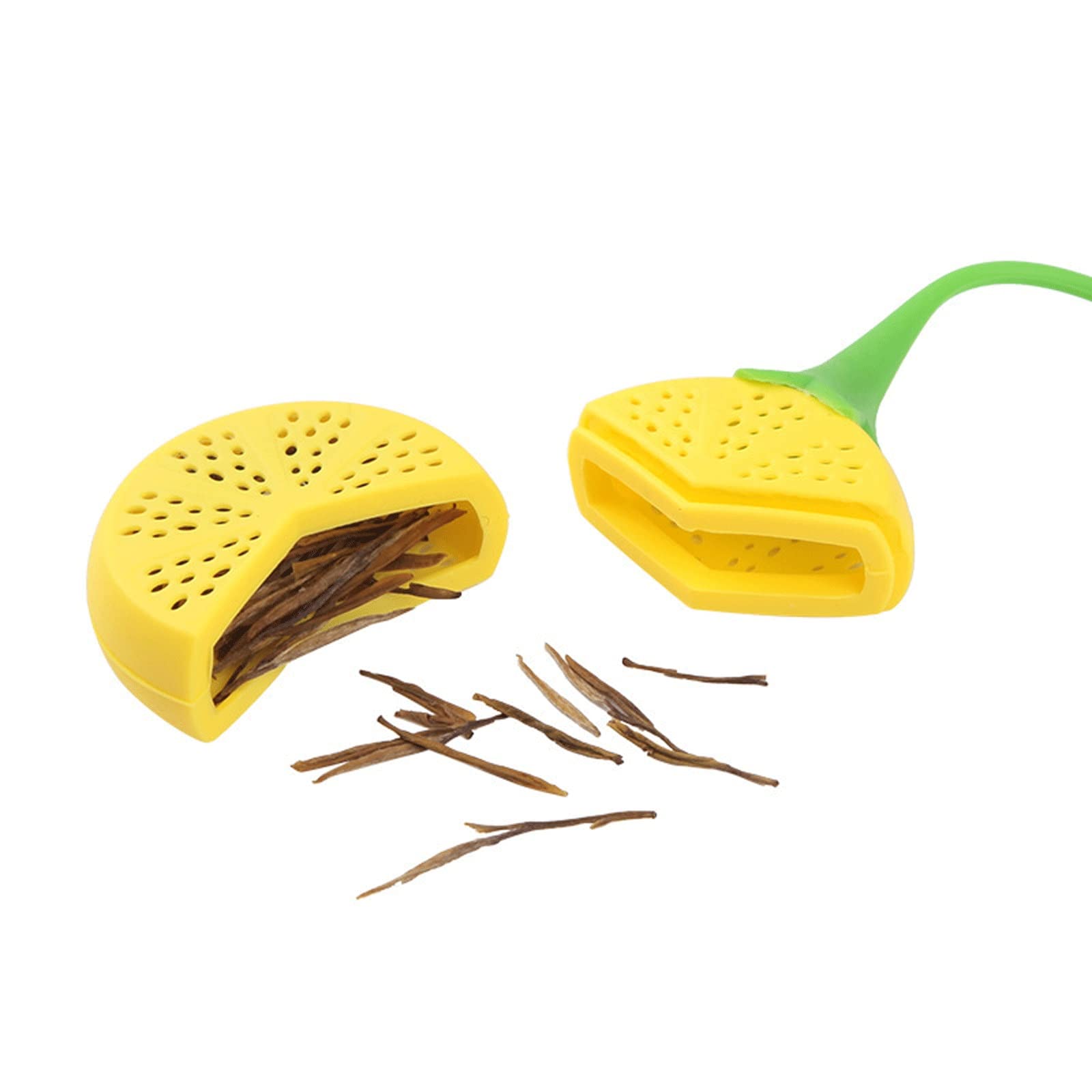 Colador de té de silicona con fugas de té de limón, bolsa de té, suministros de cocina, fabricante de té perezoso, filtro de té personalizado