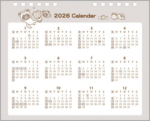 Amazon.co.jp: サンエックス リラックマ 2026年 カレンダー 卓上