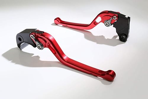 Autobahn88 Juego de embrague de motocicleta + palanca de freno, compatible con Ducati  899 PanigaleS (2013-2016) (estilo largo rojo+titanio,
