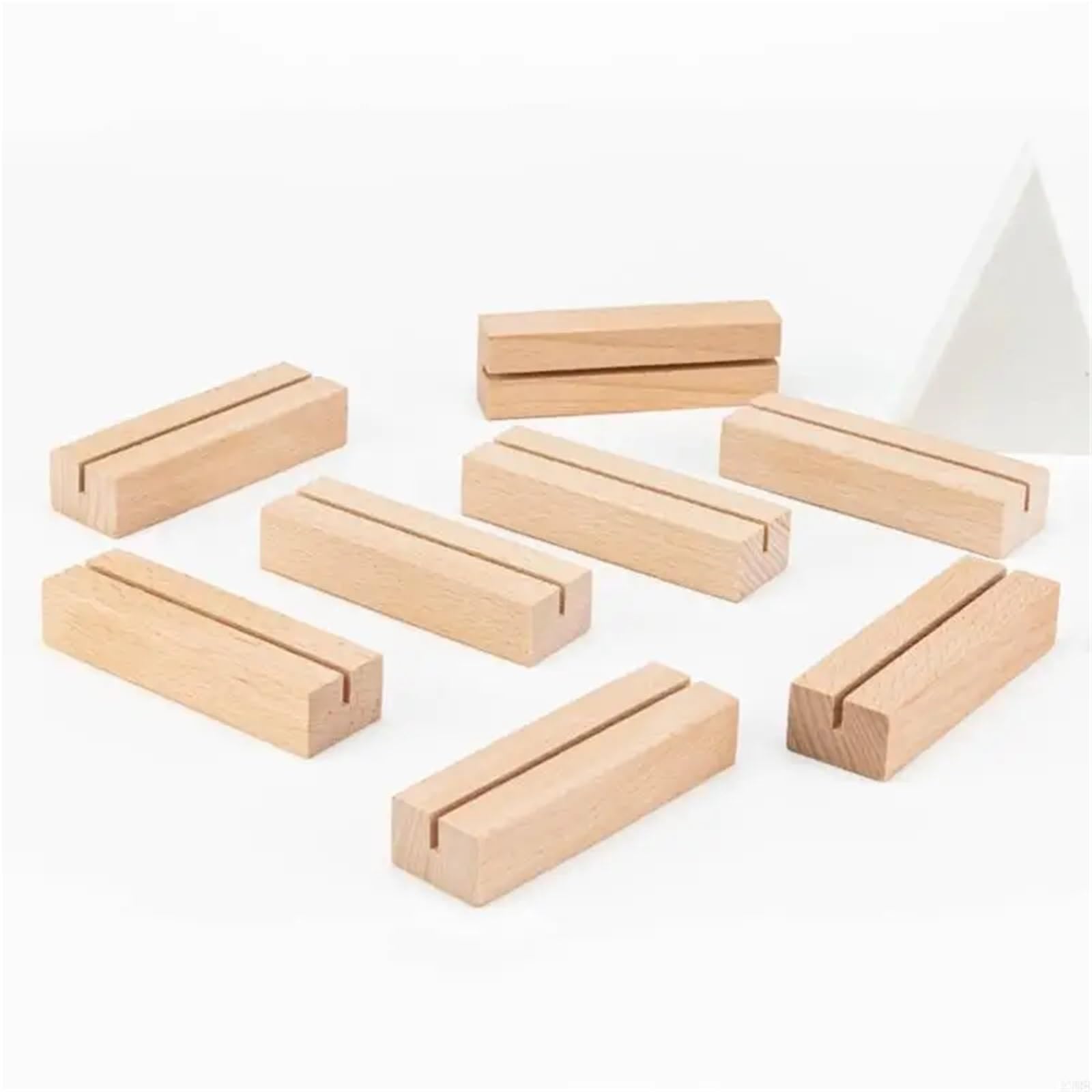 Tischkartenhalter aus Holz, Tischkartenhalter, Tischnummernhalter, Schilderständer für Hochzeitstisch, Namennummer, Bilder, 20 Stück