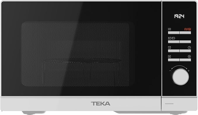 Teka MWE FS25 G WH- Microondas de Libre Instalación con Grill, Capacidad 25 L, 5 Niveles de Potencia, Salida 900 W, Microondas con Grill 25 L, con Plato Giratorio 28.8 cm, Color Blanco