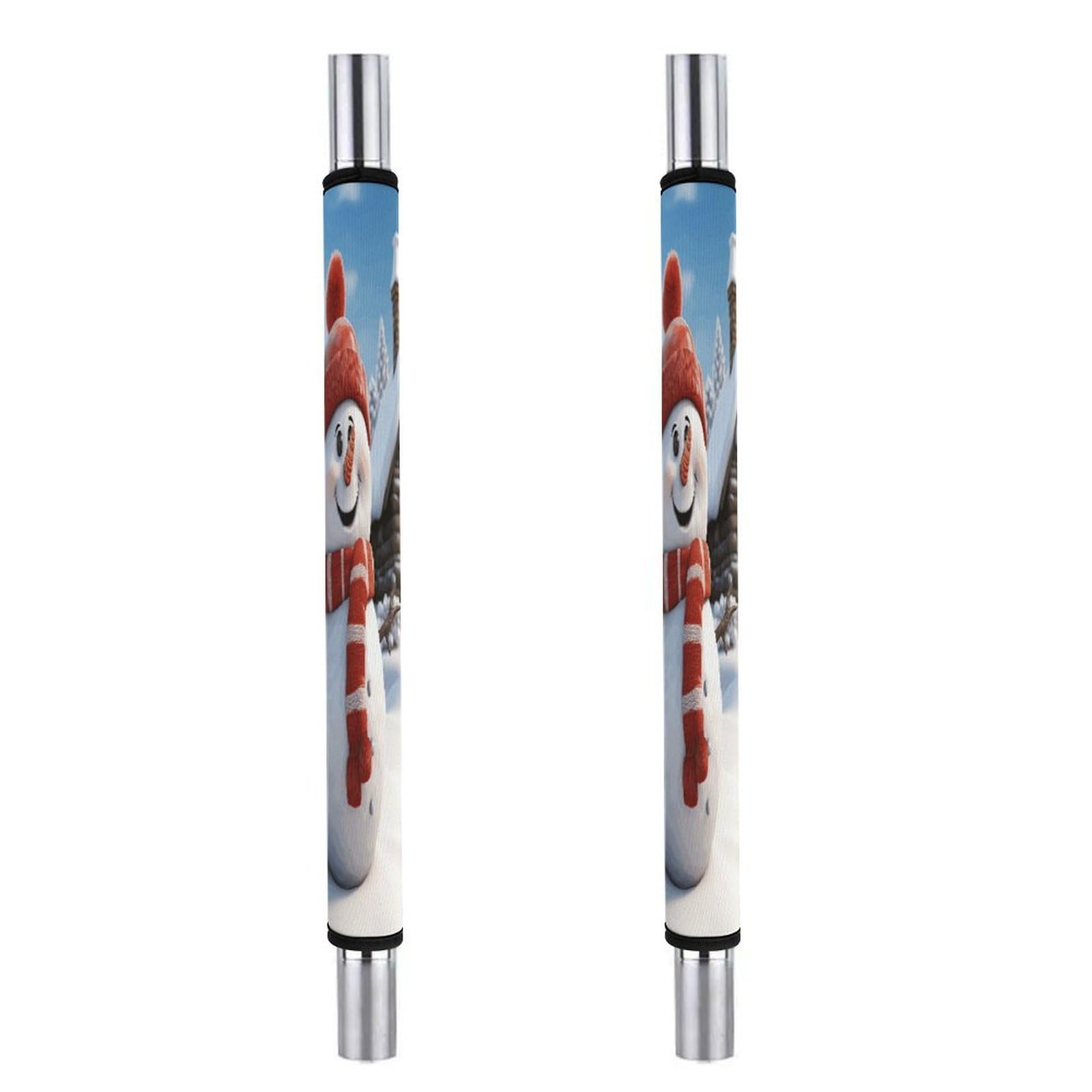 ADFGYERH Sign Snowman Refrigerator Door Handle Covers 2 PCS, Refrigerator Handle Covers Non-Slip Fridge Handle Covers for Oven Microwave Dishwasher Appliance Door Sleeves