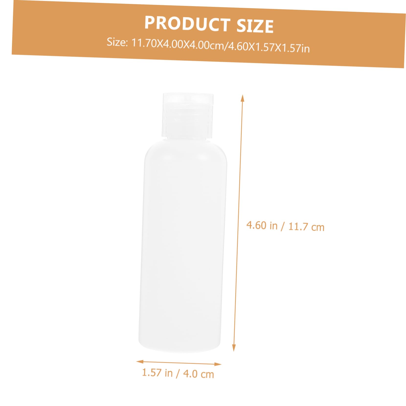 CALLARON 50pezzi Bottiglie Vuote Portatili 100ml in Pe Bianche, Flip-open per Shampoo da Viaggio