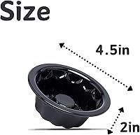 Vista 2 de Paquete de 25 mini moldes para hornear – Moldes de silicona de 4 pulgadas para moldes de flan – Molde reutilizable para pasteles de calabaza