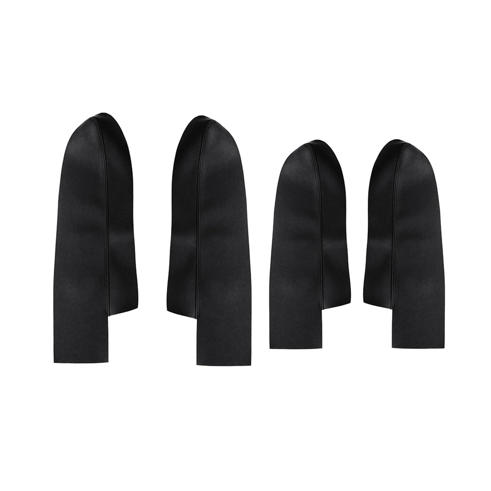 LSDSAAZA Interior Inner Handle for CRV CR-V 2007-2011 Car Interior Door Handle Panel Armrest Microfiber Leather Cover(4pcs Black)