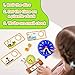Aizweb Clock for Kids, Learning Clock Analog Clock Telling Time Teaching Homeschool Supplies Essentials Math Manipulatives Preschool Kindergarten Learning Activities Educational Montessori Toys Games