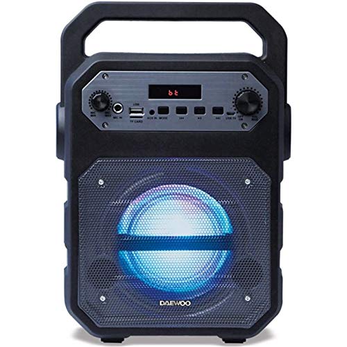 Daewoo Electronics - Altavoz Portátil Daewoo Dsk-345 Negro Bluetooth Y Karaoke