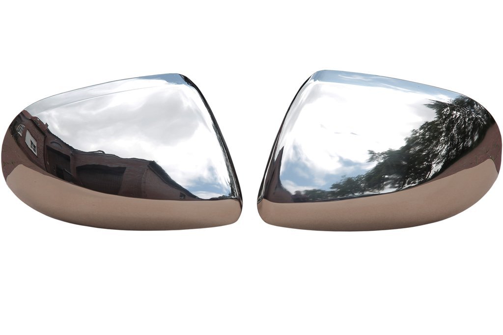 RECAMBO | Cubierta de espejo retrovisor | Compatible con Vito W447 | a partir de 2014 | Acero Inoxidable Cromado | KIT embellecedor para espejos retrovisores de coches