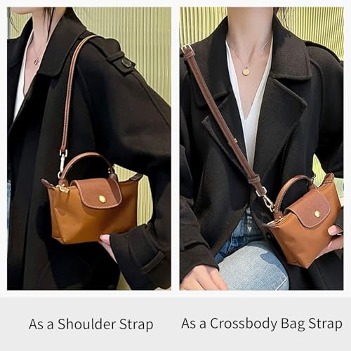 Image of Hap Tim Leather Purse Straps, Adjustable Replacement Crossbody Shoulder for Handbag, Mini Bag, Cross Body Purse
