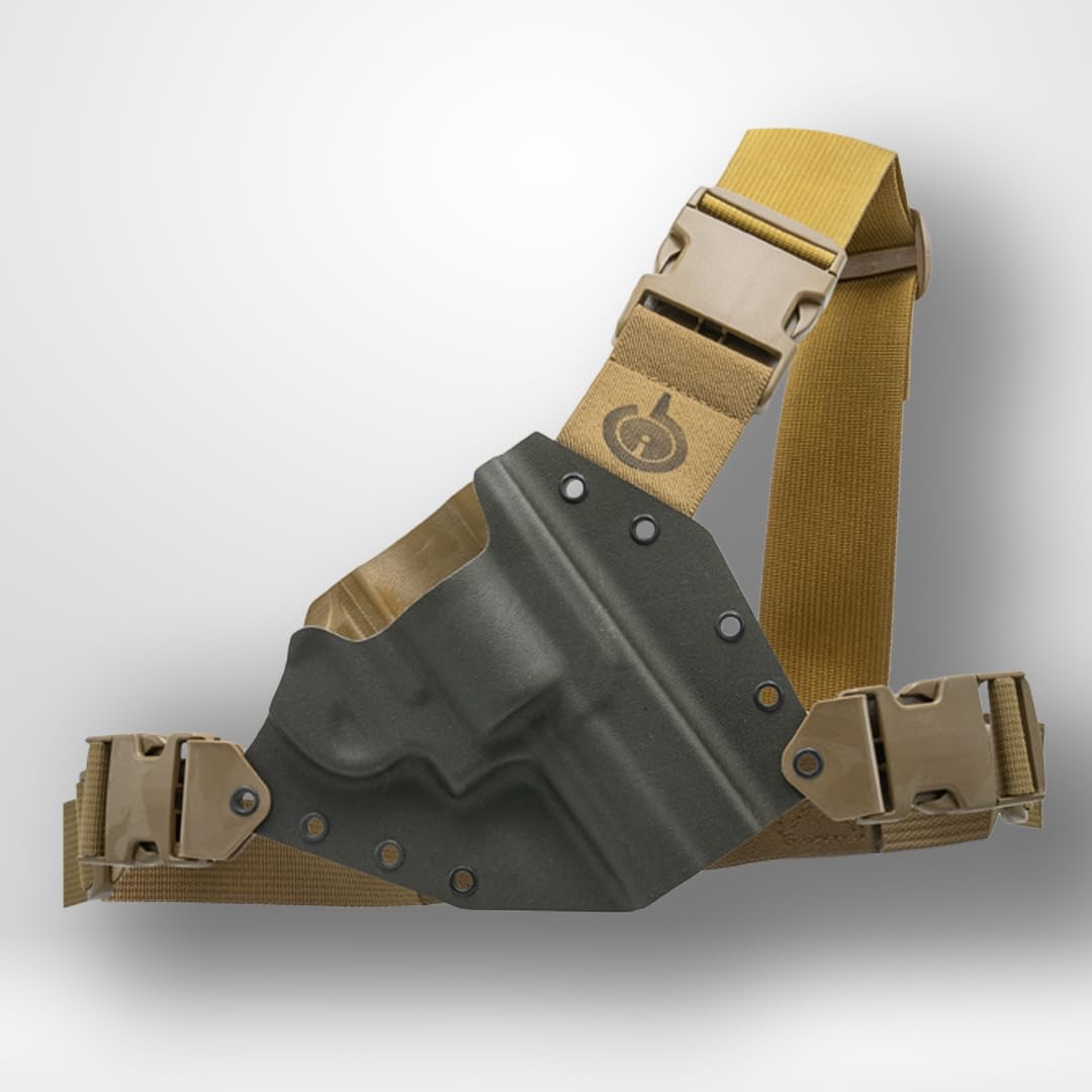 Kenai Chest Holster for a Smith and Wesson N-Frame (MAS Grey/Coyote)