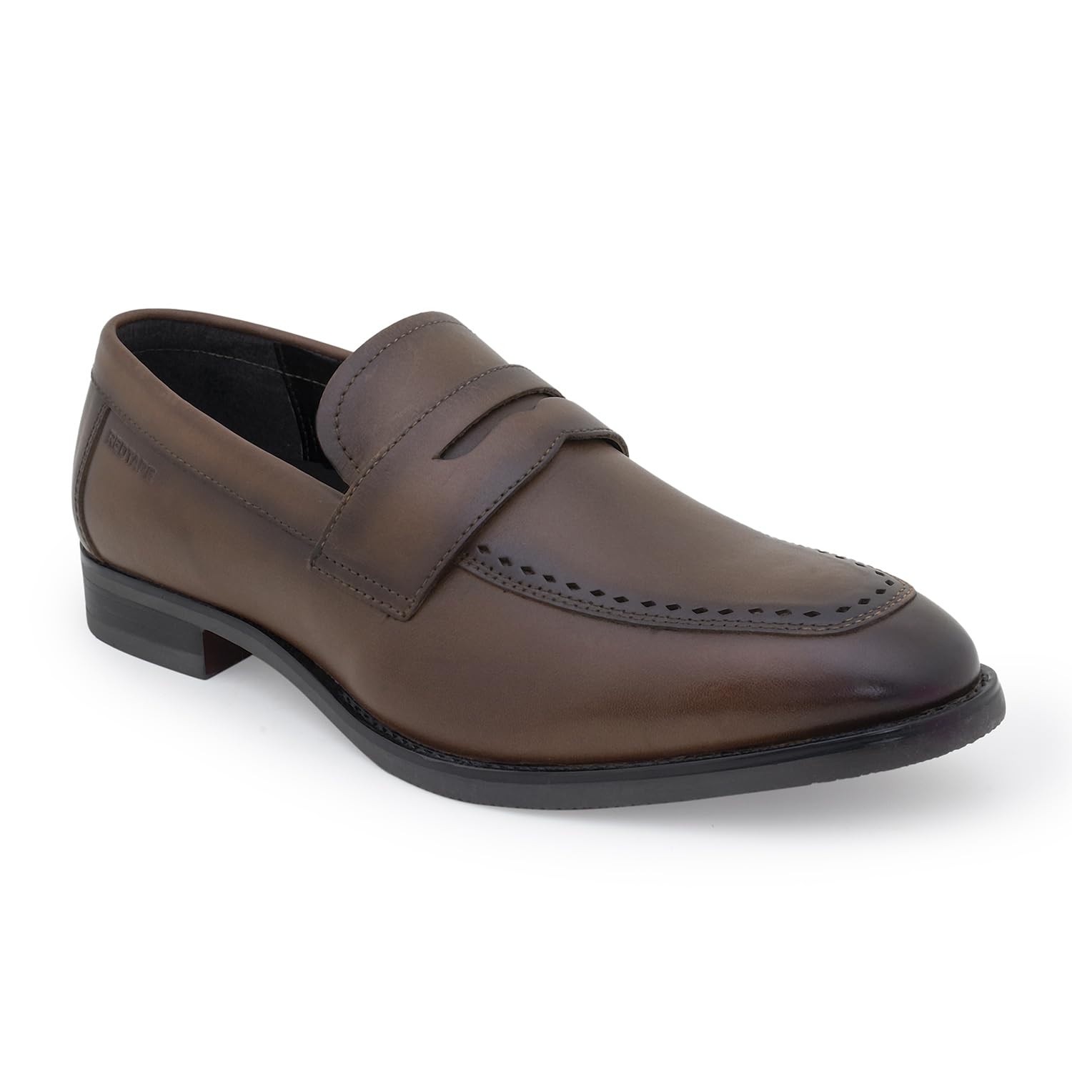 Men's Formal Shoes Teak Leather Round Toe Slipon Flexible Support-image-33