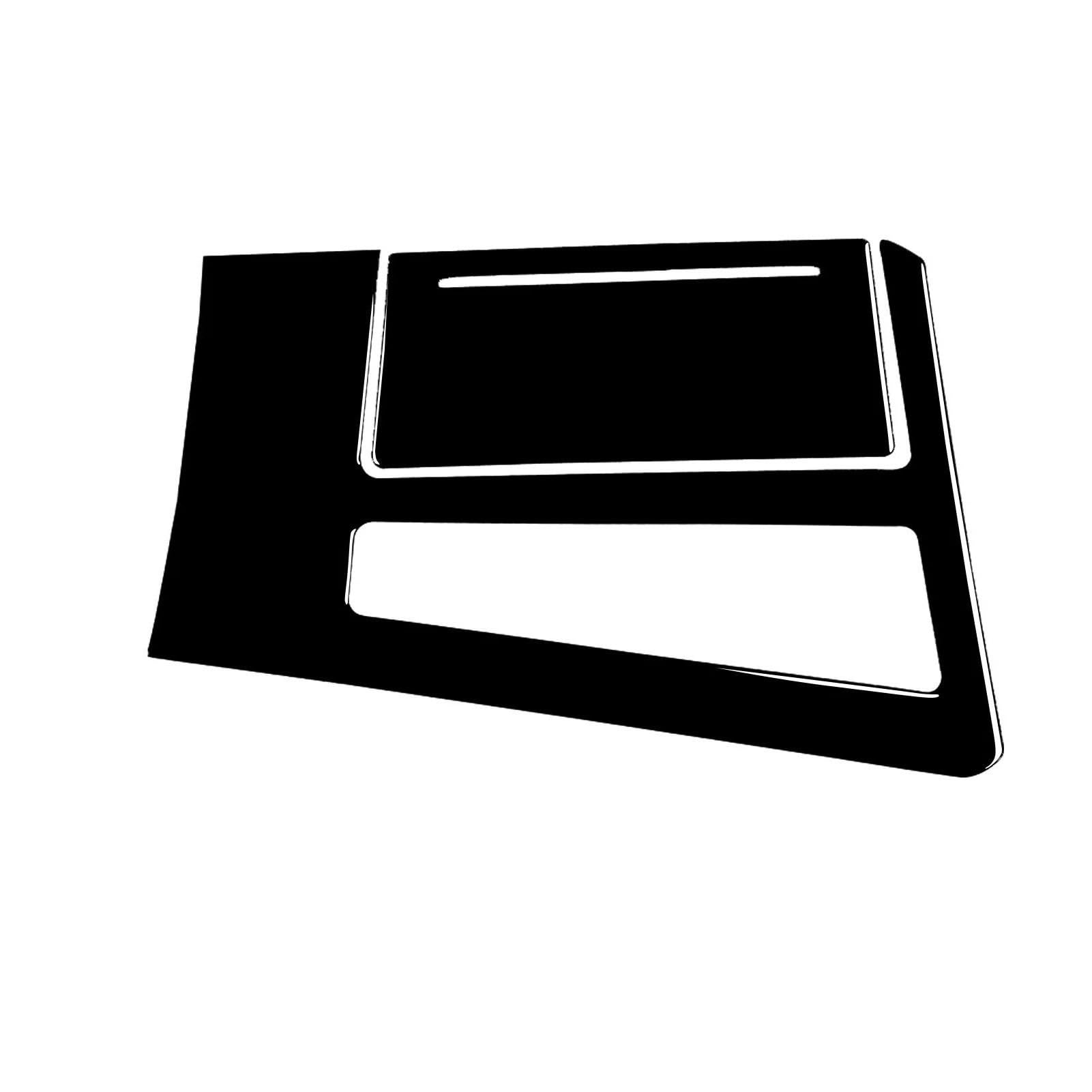 Qibbei Black Lhd Car Decoration Styling Interior Accessories Center Console Gear Panel Trim Sticker For Audi A6 La7 2019 Stickers(Black Lhd)