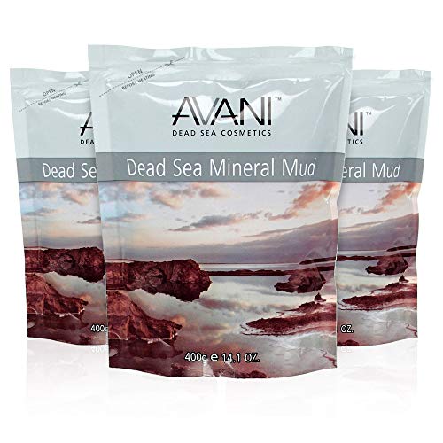 AVANI Classics Dead Sea Mineral Mud | Rich in Magnesium, Potassium, Calcium & Bromide | Actively Cleanses & Purifies Skin Allowing it to Better Absorb Moisture - 14.1 oz (3-pack)