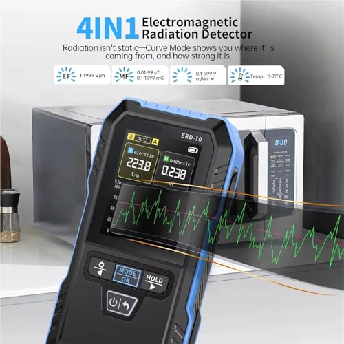 Detector de Radiación EMF 4 en 1 ERD-10 miniatura 6