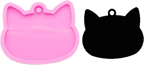 Molde de silicona brillante y encantador estilo de gato, tamaño L