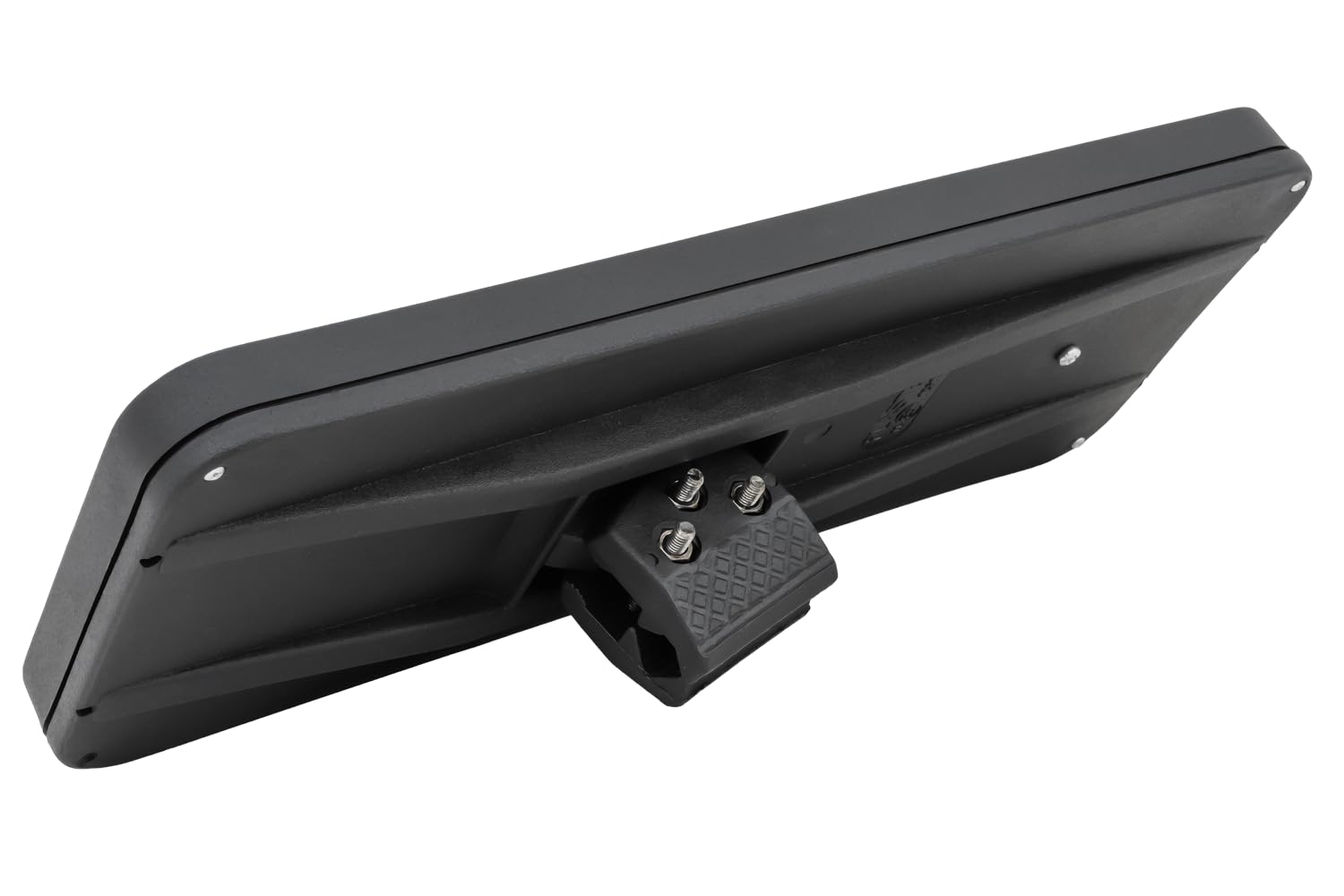 Plastex Seitenspiegel 390x157mm für Traktor und Baumaschinen, Panorama-Aussenspiegel mit 14-22mm Montagedurchmesser für links und rechts, robuster Schlepperspiegel