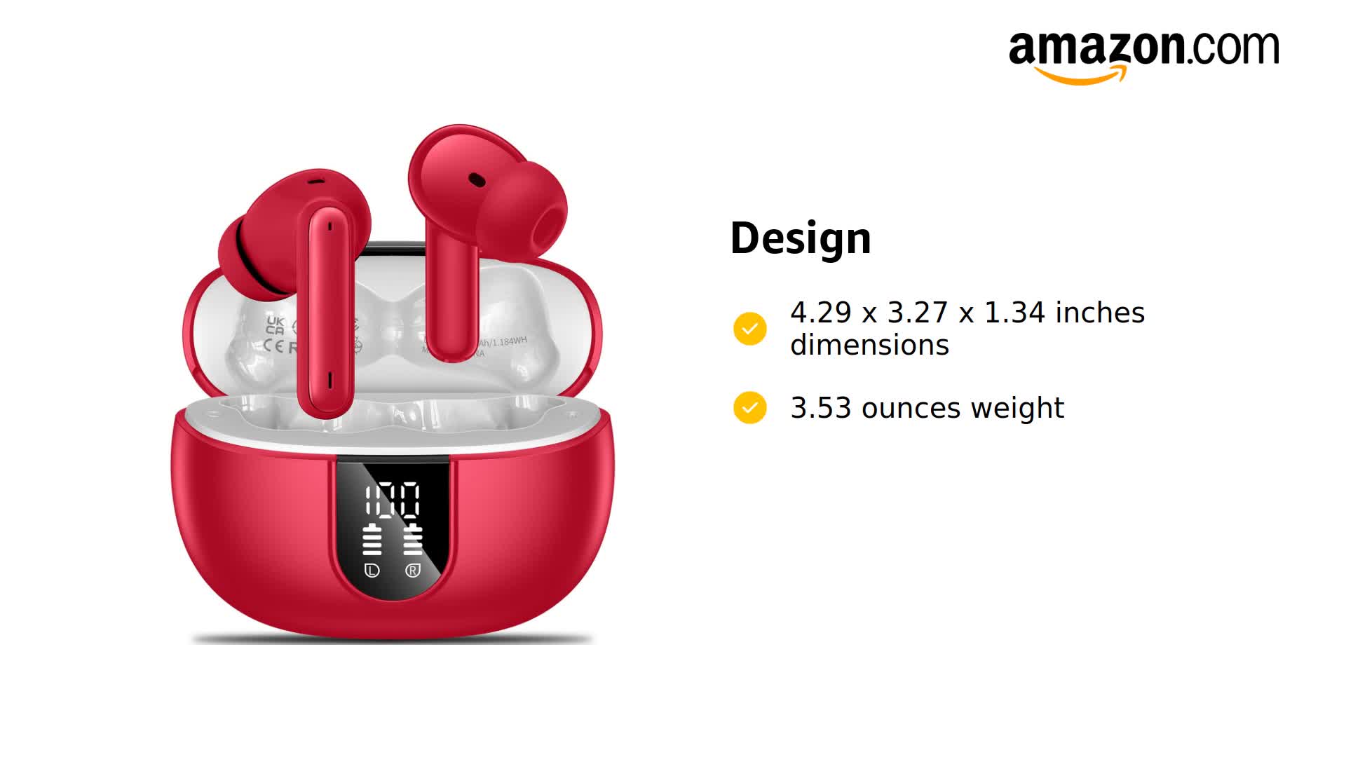 Amazon.com: Wireless Earbuds, 2024 Wireless Headphones HiFi Stereo